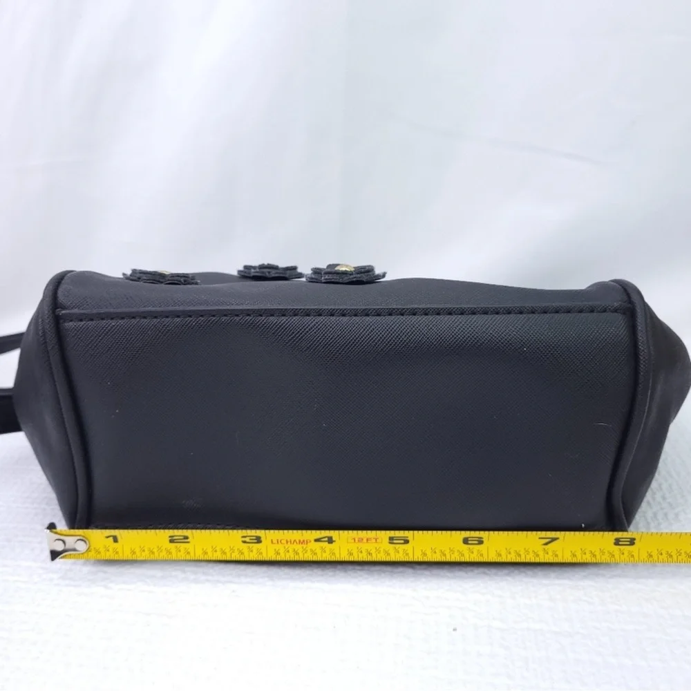 Liz Claiborne Black Crossbody Bag with Gold Accents